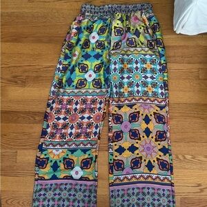 Zara satin drawstring pants